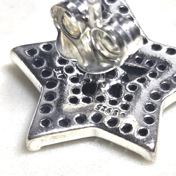 Authentic Pandora Sparkling Celestial Asymmetric Stars Stud Earrings Sterling - Picture 2 of 8